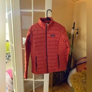 Orange Patagonia Spring Fall Insulated Puffer Jacket Size Medium
